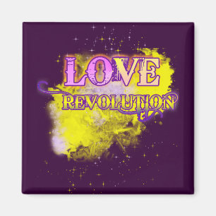 Love Revolution Fridge Magnet