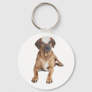 Love Rhodesian Ridgeback Puppy Dog Keychain