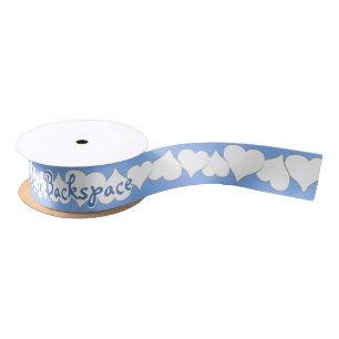 Love Ribbon Paper Valentine's Customised Ribbon Satin Ribbon
