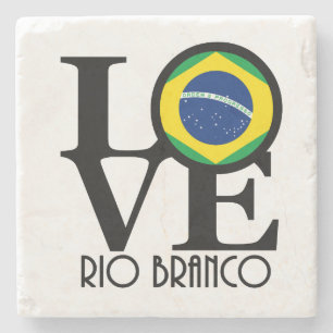 LOVE Rio Branco Stone Coaster