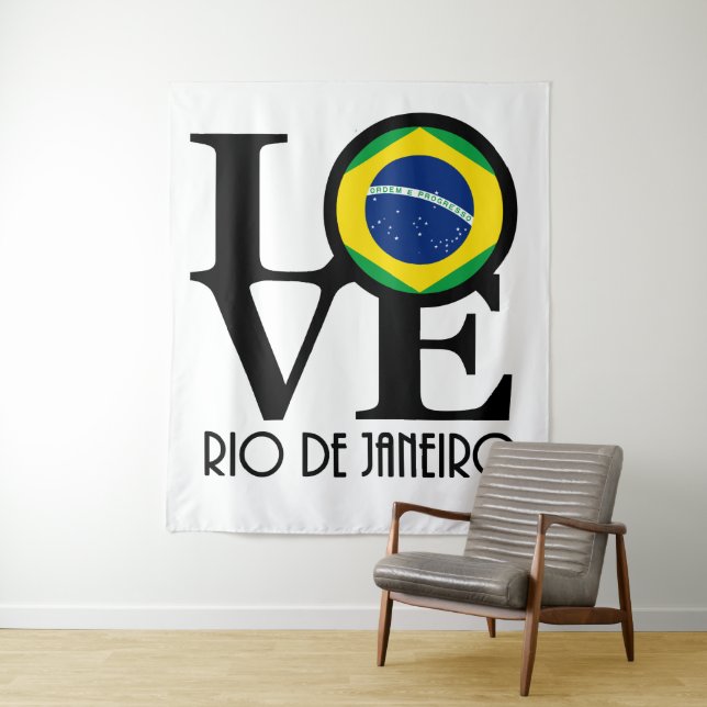 LOVE Rio de Janeiro Tapestry (In Situ)