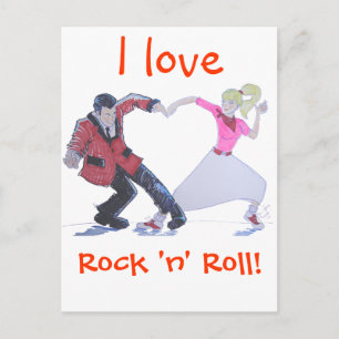 Love Rock and Roll! Postcard