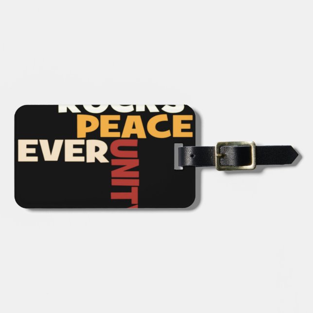 Love Rocks Luggage Tag (Front Horizontal)