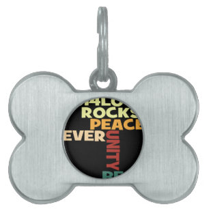 Love Rocks Pet Name Tag