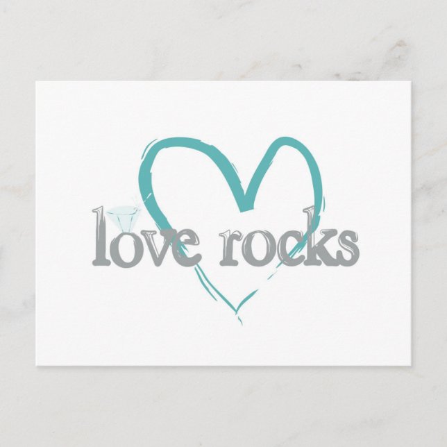 Love Rocks Postcard (Front)