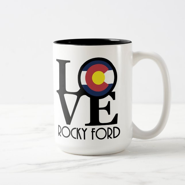 LOVE Rocky Ford 15oz Two-Tone Coffee Mug (Right)