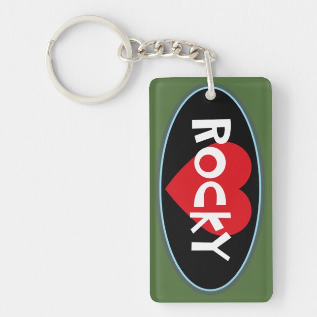 Love ROCKY Key Ring (Front)