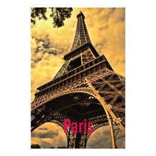 Love & Romance City of Paris Eiffel Tower France Photo Print