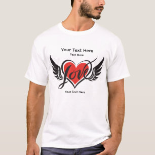 Love & Romance Concept Design with Heart Elements T-Shirt