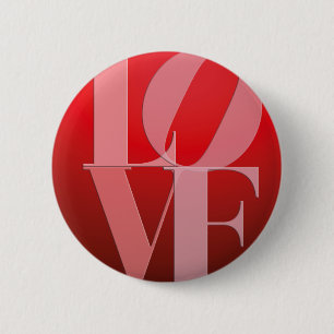 Love Romance Red Pink 6 Cm Round Badge