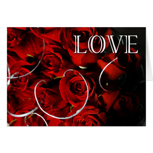 Love Rose - Card (Front Horizontal)