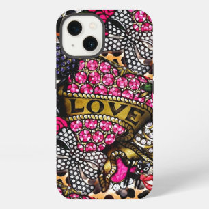 Love Rose Diamond Mosaic Cell Phone Case