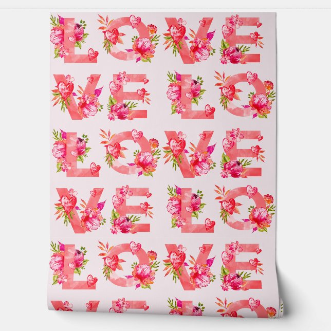 Love Rose Flowers Wallpaper (Unrolling)