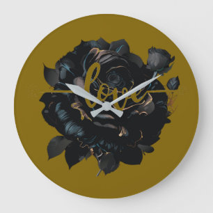 Love Rose Wall Clock