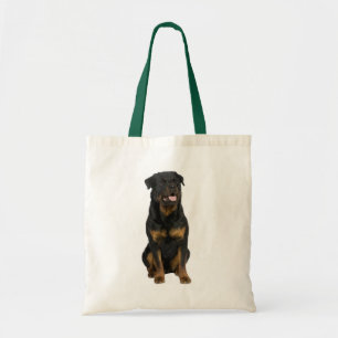 Love Rottweiler Puppy Dog Canvas Tote Bag
