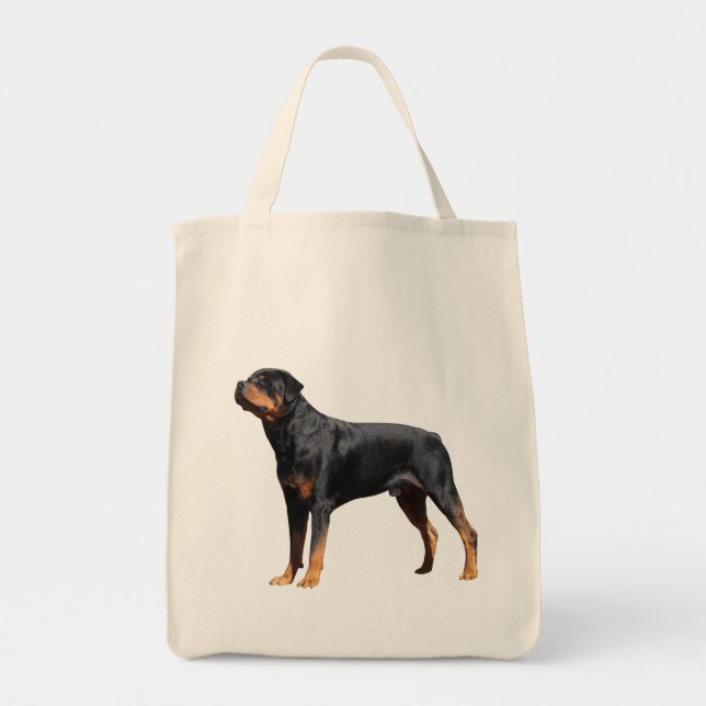 Love Rottweiler Puppy Dog Canvas Tote Bag (Front)