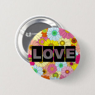 Love Round Button