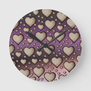 Love round clock