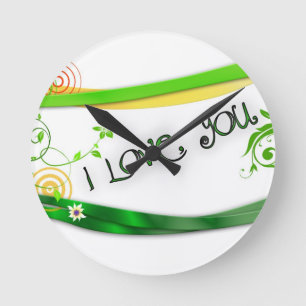 Love Round Clock