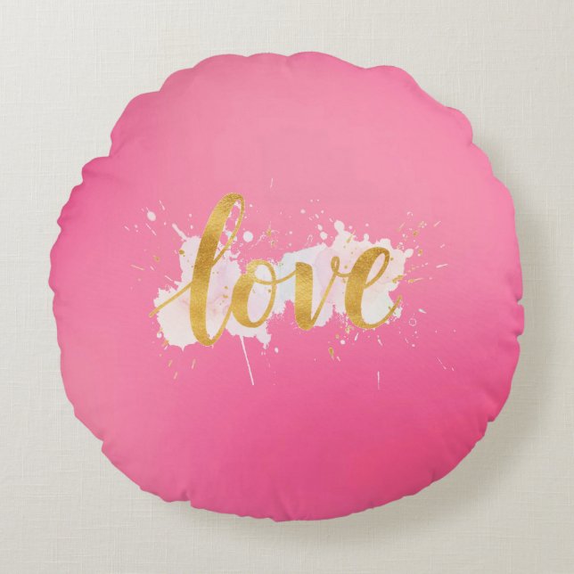 Love Round Cushion (Front)
