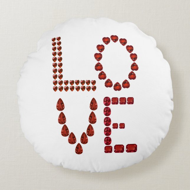 Love Round Cushion (Front)