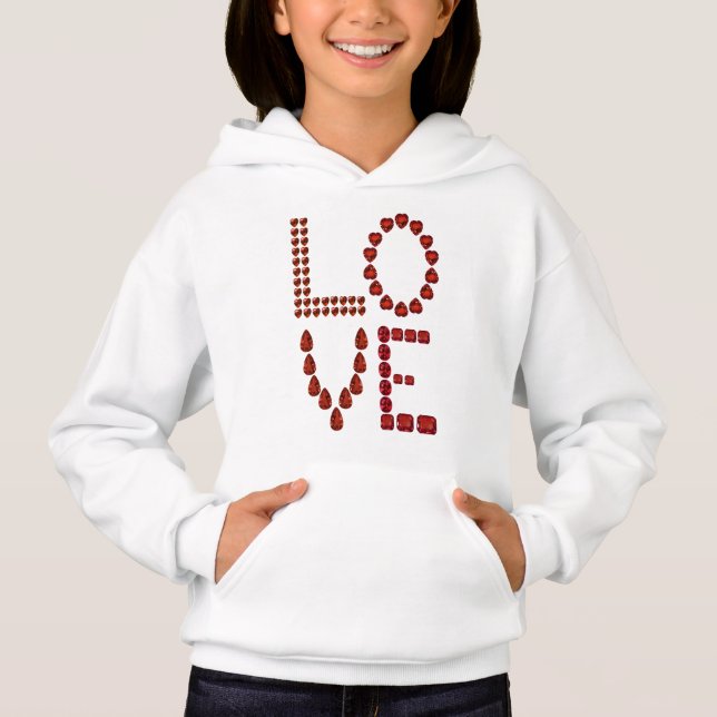 Love – Ruby Gemstone Lettering (Front)