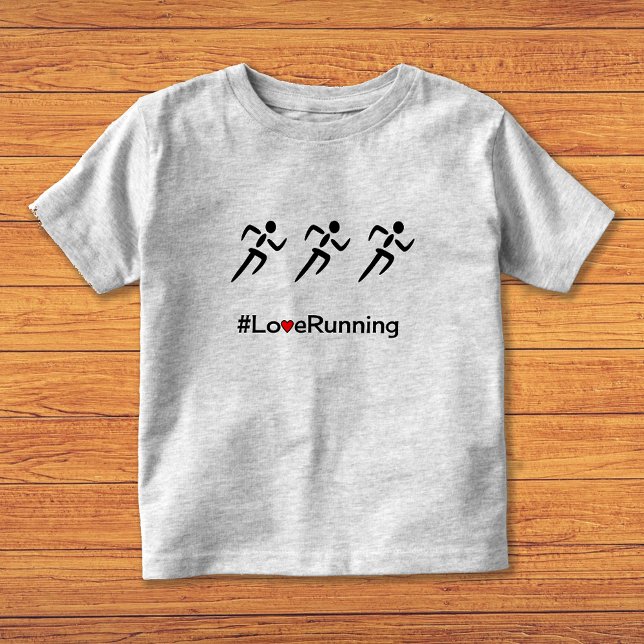 Love Running slogan runners Toddler T-Shirt (Creator Uploaded)
