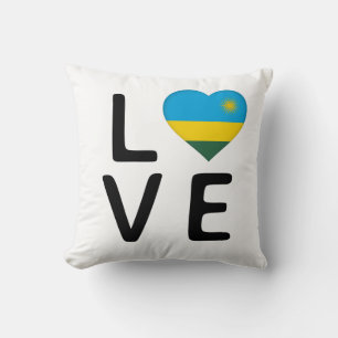 Love - Rwanda Flag Cushion