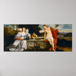 Love Sacred and Profane Love by Titian Poster