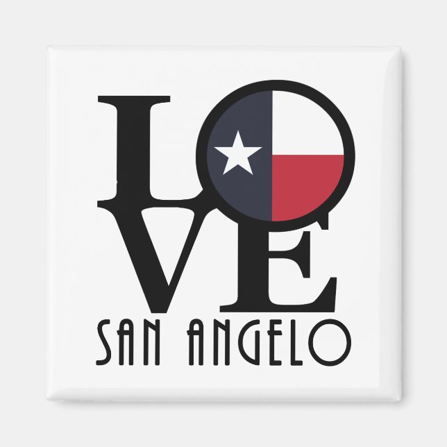 LOVE San Angelo Magnet (Front)