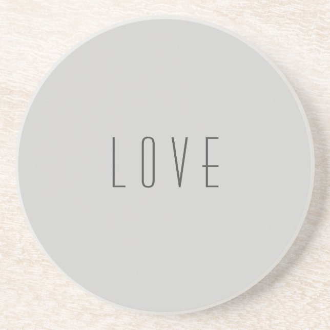 "Love" Sandstone Coaster (Front)