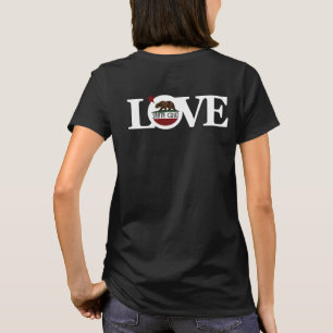 LOVE Santa Cruz Back Print (white text) T-Shirt