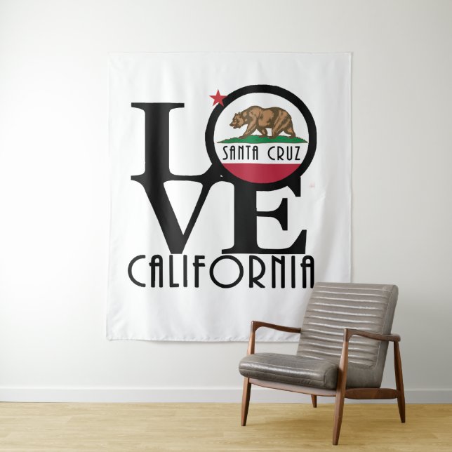 LOVE Santa Cruz Tapestry (In Situ)