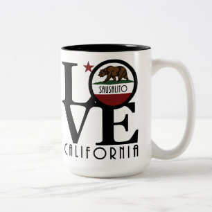 LOVE Sausalito 15oz Two-Tone Coffee Mug