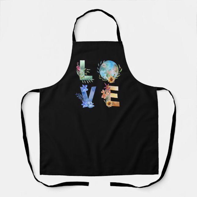 LOVE SAVE OUR PLANET APRON (Front)