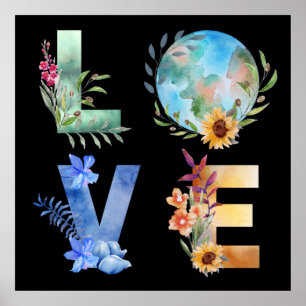 LOVE SAVE OUR PLANET  POSTER