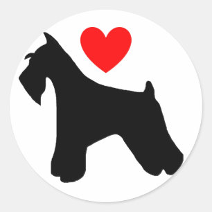 Love Schnauzer Sticker