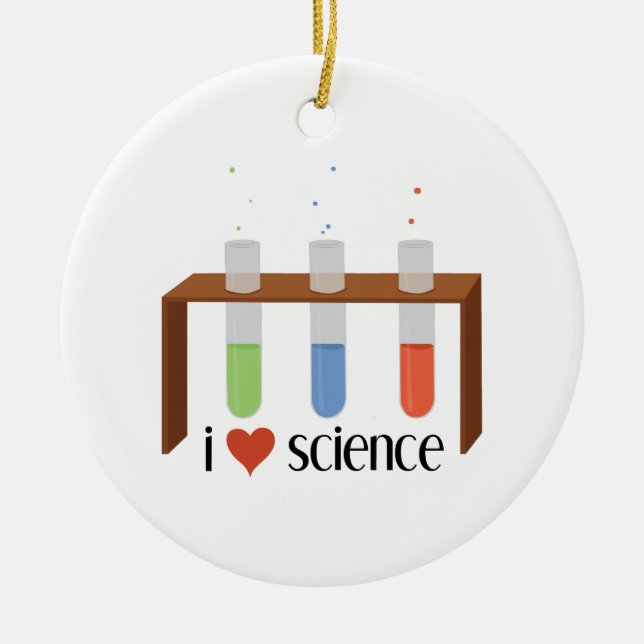 Love Science Ceramic Tree Decoration (Front)