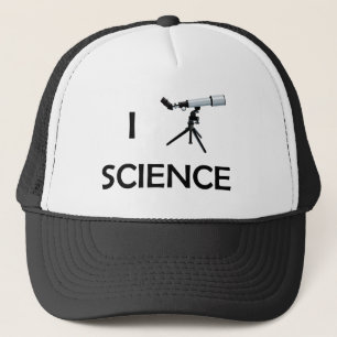 Love Science Telescope Trucker Hat