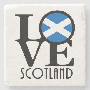 LOVE Scotland Stone Coaster