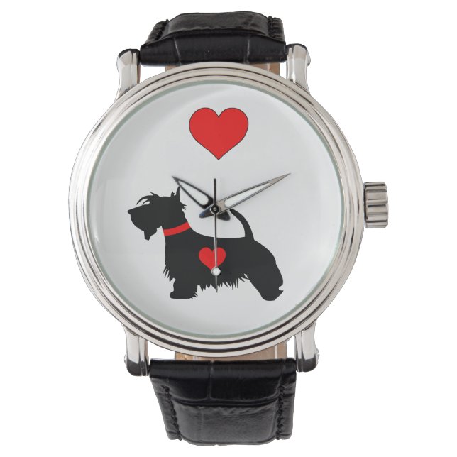 Love Scottie dog watch (Front)
