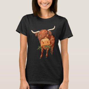 Love Scottish Highland Cows  Cute Scottish Cow Eat T-Shirt
