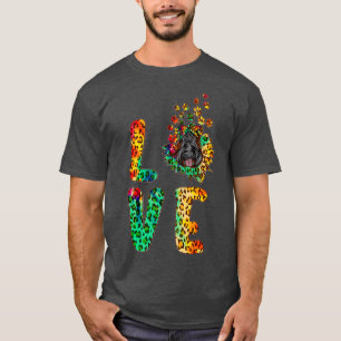 Love Scottish Terrier Dog Funny Sunflower Tie Dye  T-Shirt