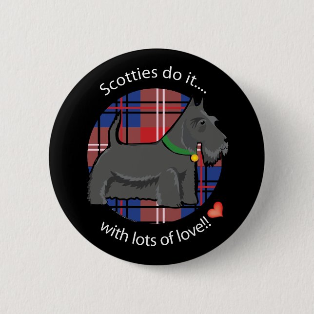 Love Scotty 6 Cm Round Badge (Front)
