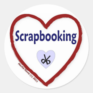 Love Scrapbooking Classic Round Sticker