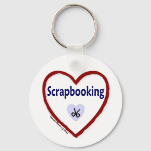 Love Scrapbooking Key Ring