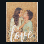 Love Script Custom Photo Faux Canvas Print<br><div class="desc">Love Script Custom Photo Faux Canvas Print</div>