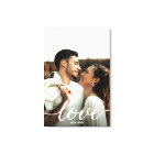 Love Script Engagement Photo with names Portrait