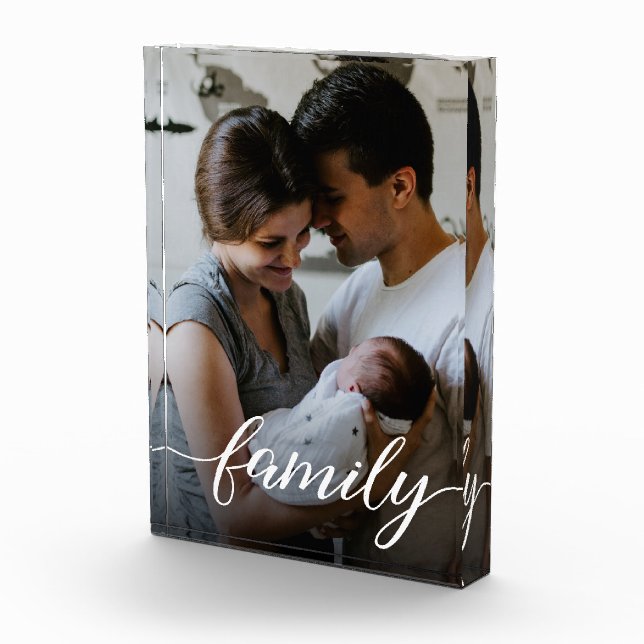 Love Script Personalised Family Photo (Right)