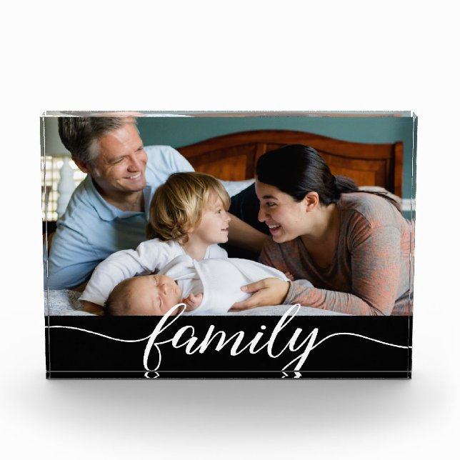 Love Script Personalised Family Photo (Front)